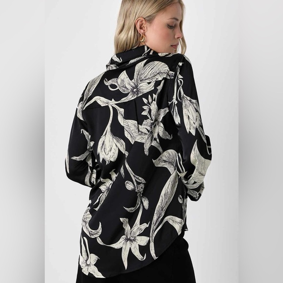 Lulus Stylish Update Long Sleeve Button-Up Top - Picture 2 of 10